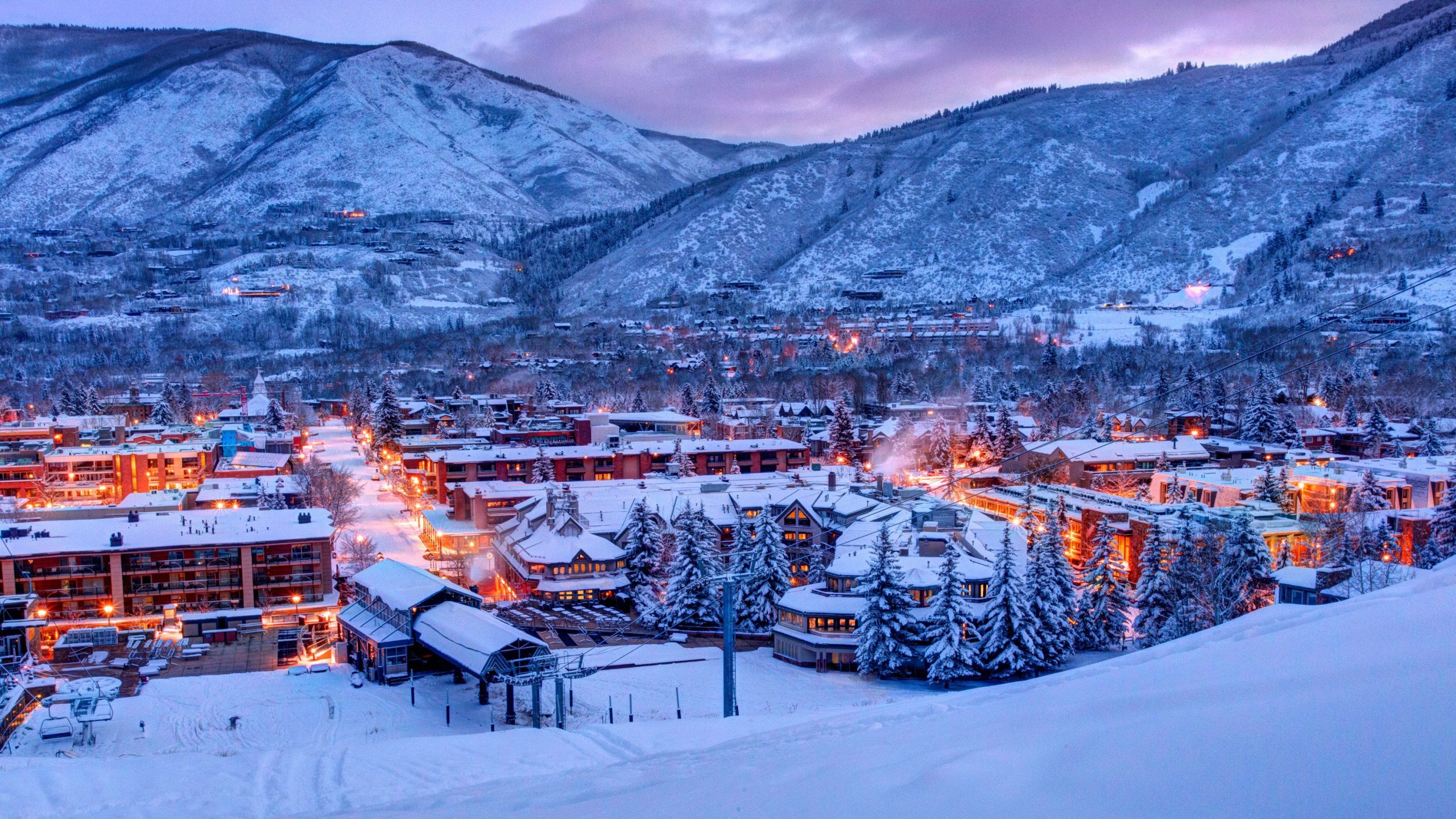 Aspen Evening Winter