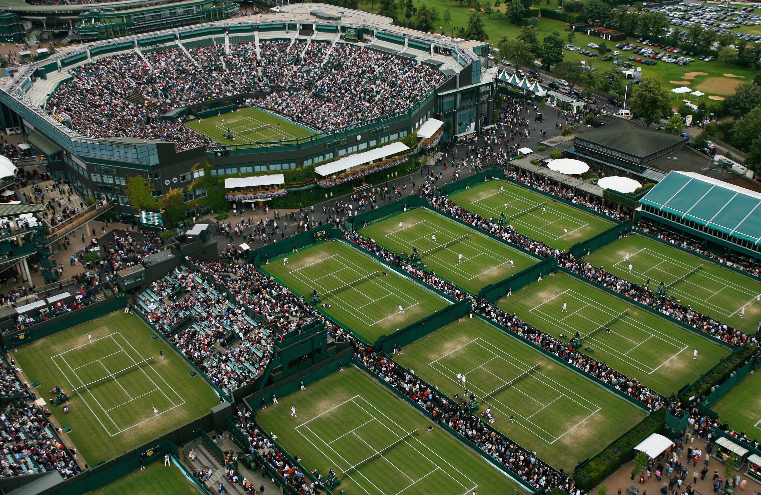 Wimbledon Aerial Shot