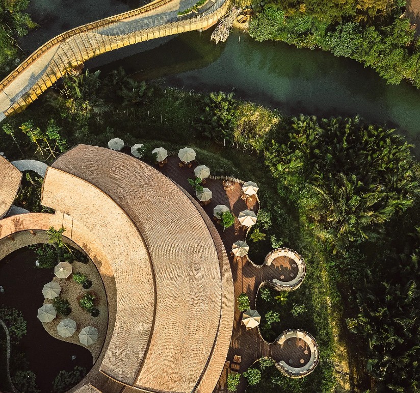 Namia River Retreat overhead