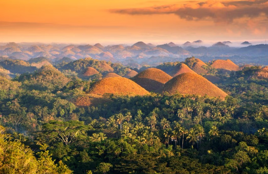 Chocholate hills of Bohol Philippines