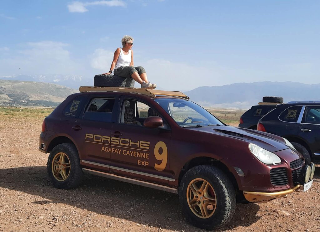 Morocco, Agafay Porsche Cayenne experience