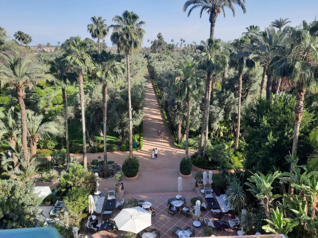 Morocco, La Mamounia Hotel extensive private gardens