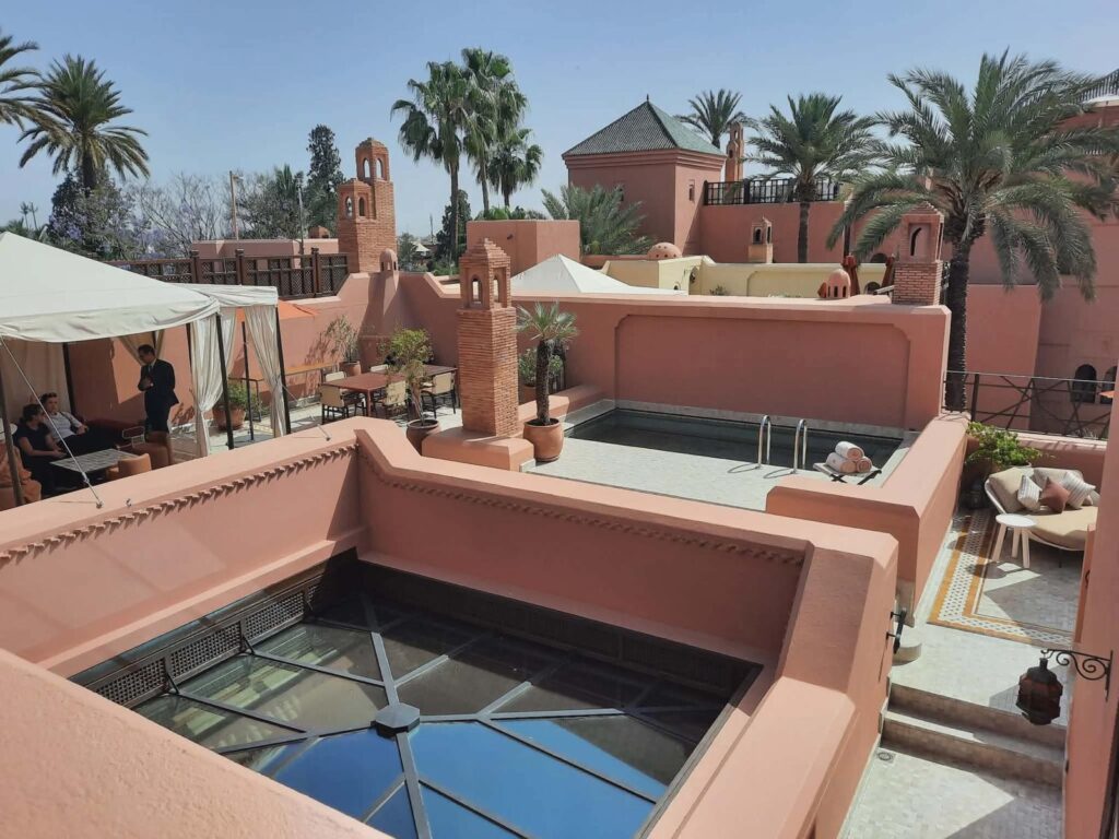 Morocco; Royal Mansour 4 bedroom Riad rooftop